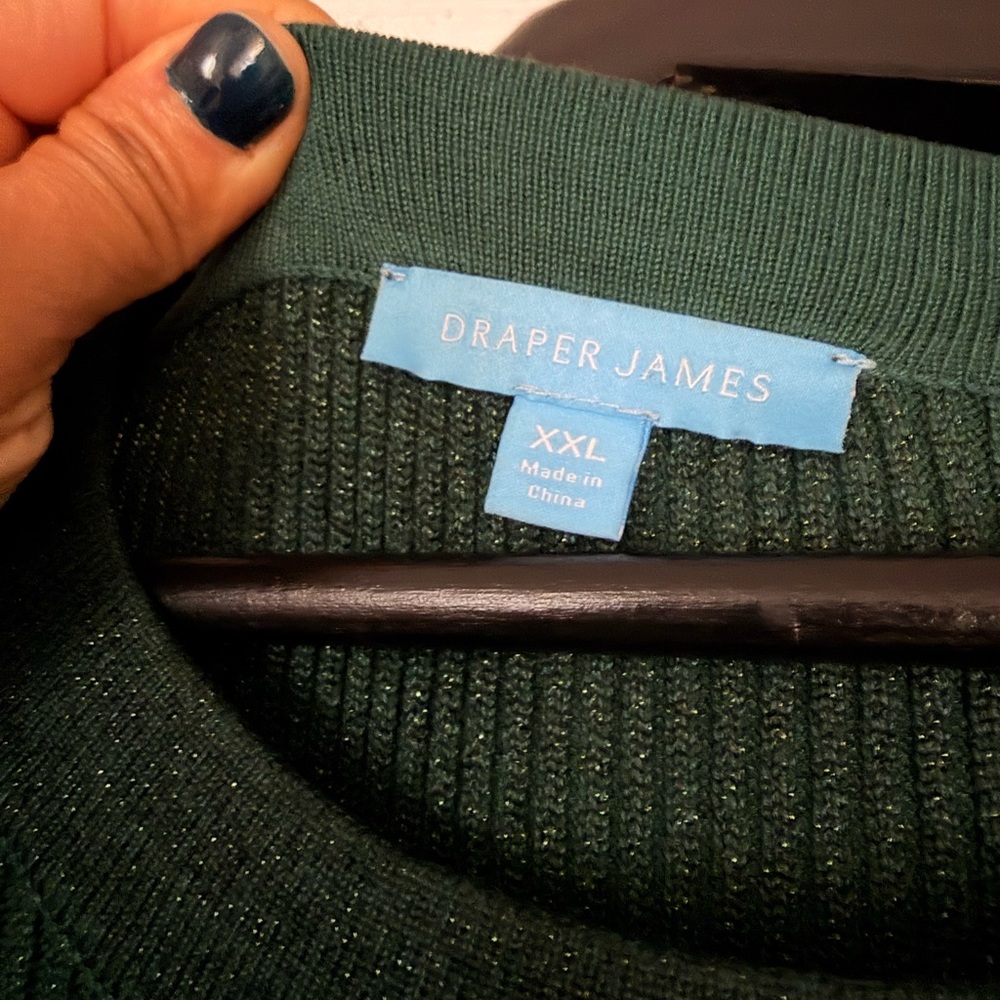 Draper James Forest Green Knit Sweater dress